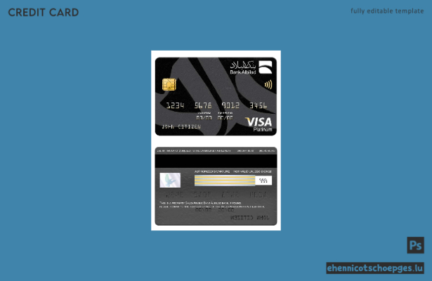 Beispielvorschau der Saudi Arabia Bank Albilad Visa Platinum Card